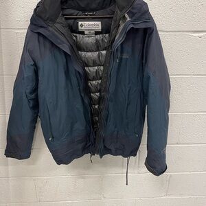 Columbia Black and Gray Sportswear 2 in 1  Jacket